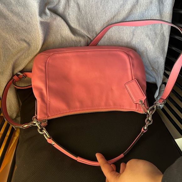 Coach Pink Leather Shoulder Bag - Picture 7 of 7